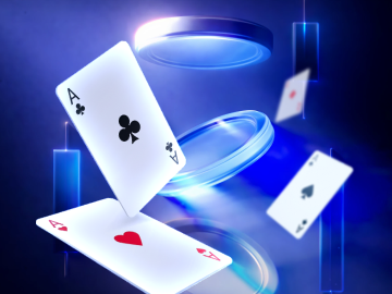 Poker game screen